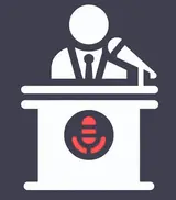 Symbol für die Ausbildung von Traurednern in Rhetorik